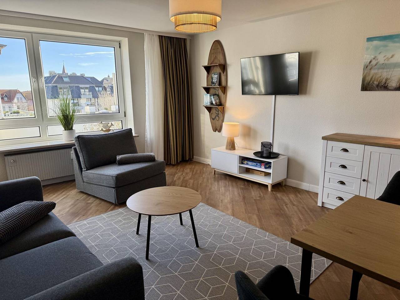 Ganze Wohnung, Zentrales 2-Zimmer App. für 2-4 Pers. mit Balkon und Wlan in Westerland, Sylt (Gemeinde)