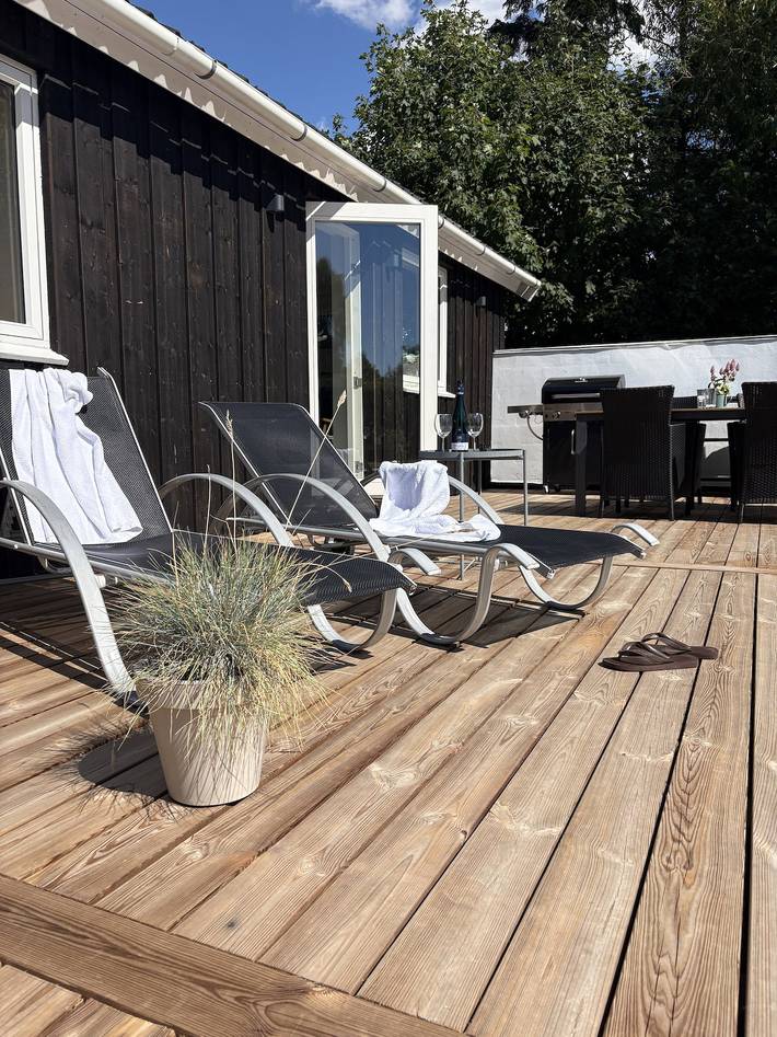Ferienhaus für 8 Personen, mit Terrasse und Garten sowie Sauna in Lolland