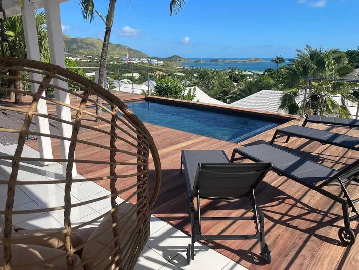 Villa pour 8 personnes, avec piscine et terrasse dans Saint Martin