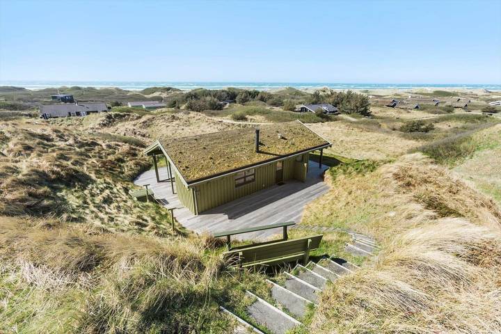 Ferienhaus mit Meerblick für 4 Personen, mit Terrasse in Grønhøj Strand