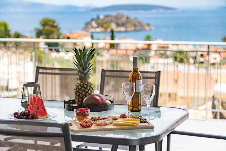 Appartement de vacances pour 4 personnes, avec balcon et vue