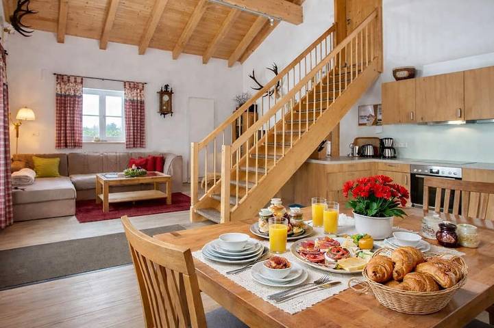 Ferienhaus für 4 Personen, mit Garten und Sauna sowie Terrasse in Niederbayern