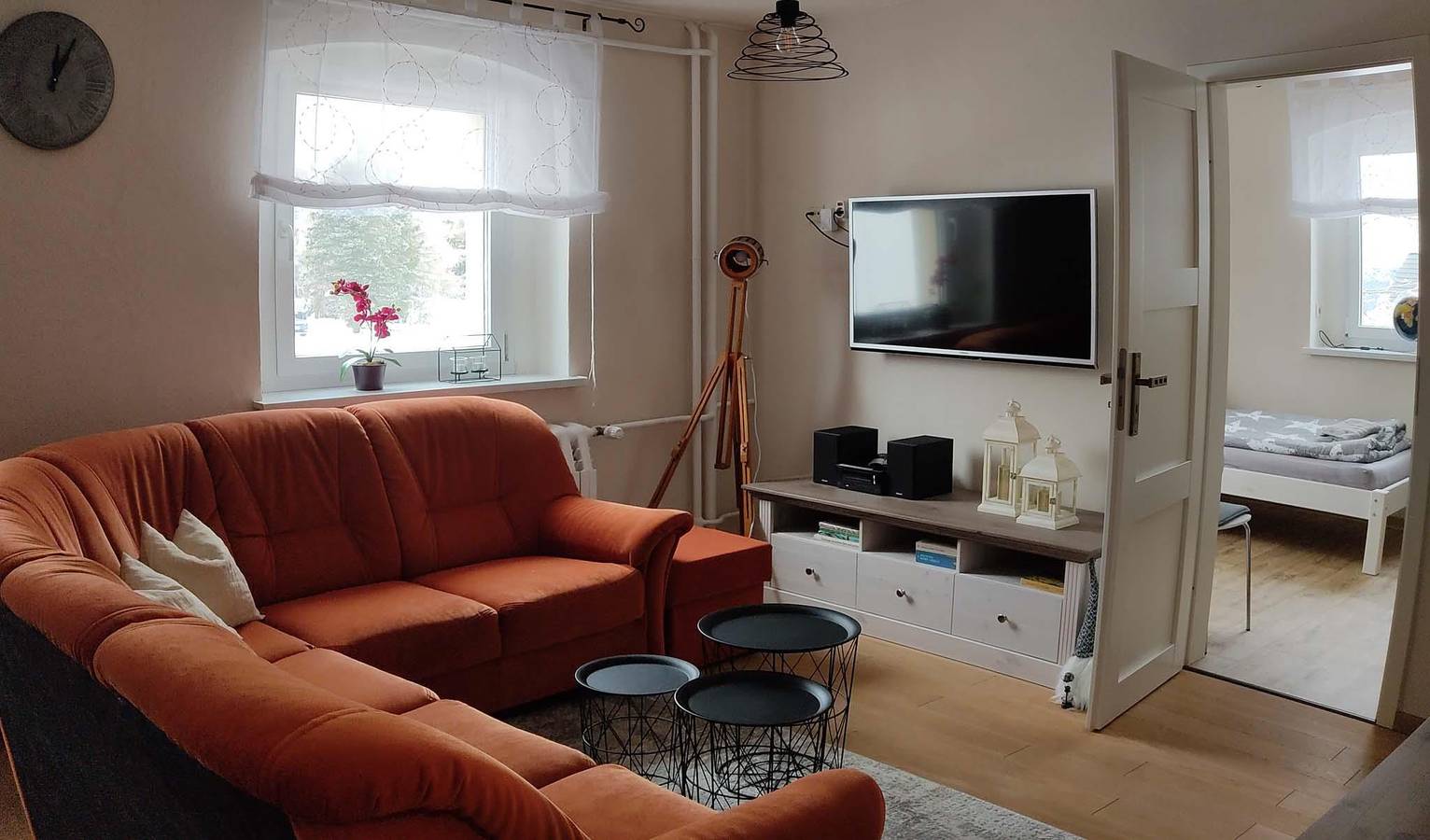 Ganze Ferienwohnung, Appartement/Fewo, Dusche, Wc, Wohn-/Schlafraum in Altenberg, Osterzgebirge