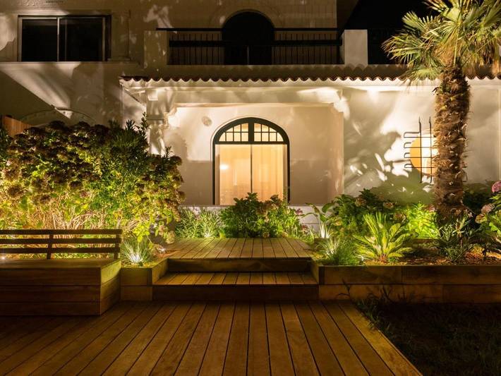 Gîte pour 3 personnes, avec Terrasse ainsi que Jardin et Vue dans Plage d'Erretegia