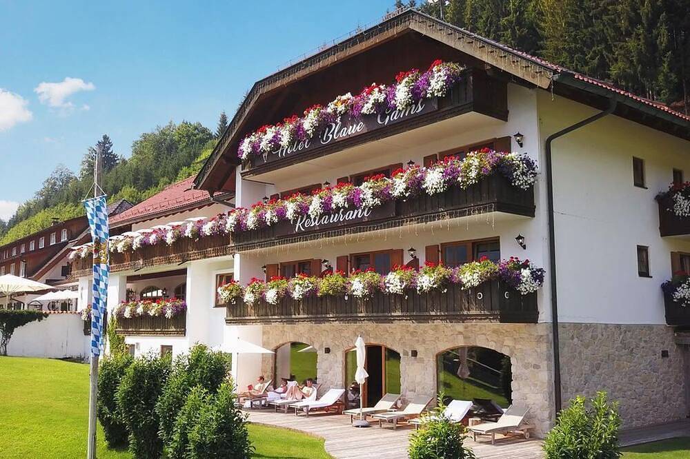 Hotel Blaue Gams - Einzelzimmer in Ettal, Bayerische Alpen