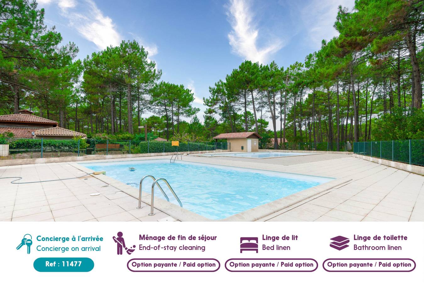 Maison pour 4 avec piscine à Lacanau in Lacanau Ocean, Lacanau