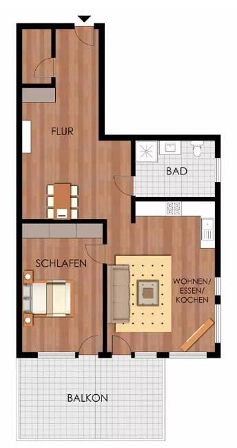 Ferienwohnung für 6 Personen, mit Ausblick und Terrasse sowie Sauna in Brandenburg an der Havel - 2