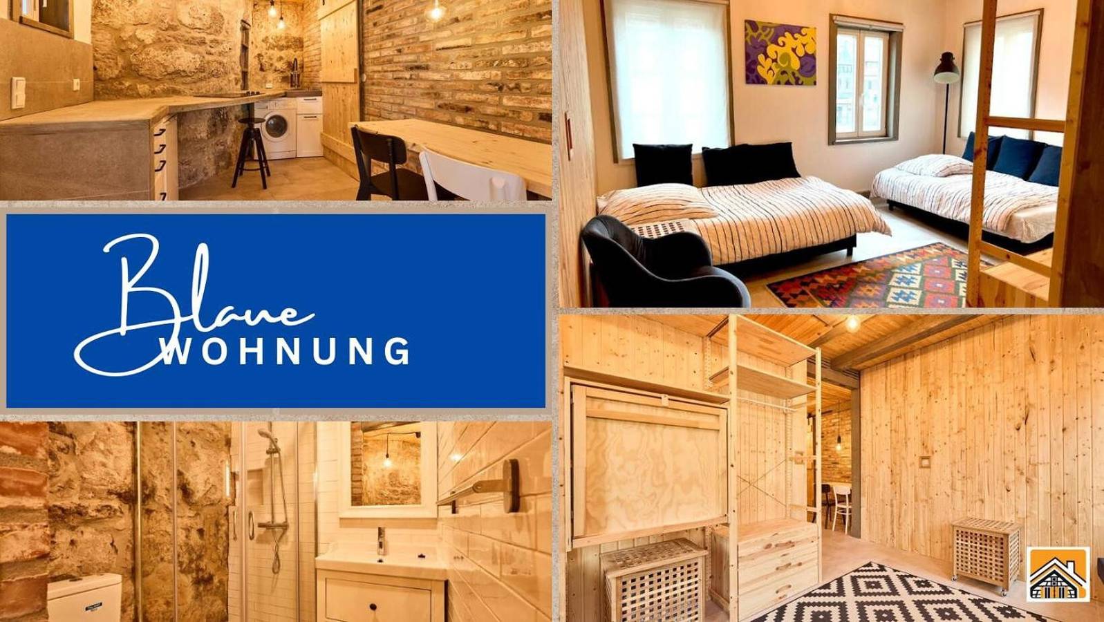 Ganze Wohnung, Ferienwohnung 'Blaue Wohnung - Goldenes-Häusle' mit Privatterrasse und Wlan in Sulzbach an der Murr, Rems-Murr-Kreis