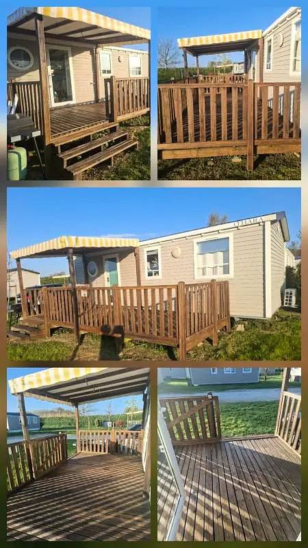 Mobil home pour 6 personnes, avec Terrasse et Piscine