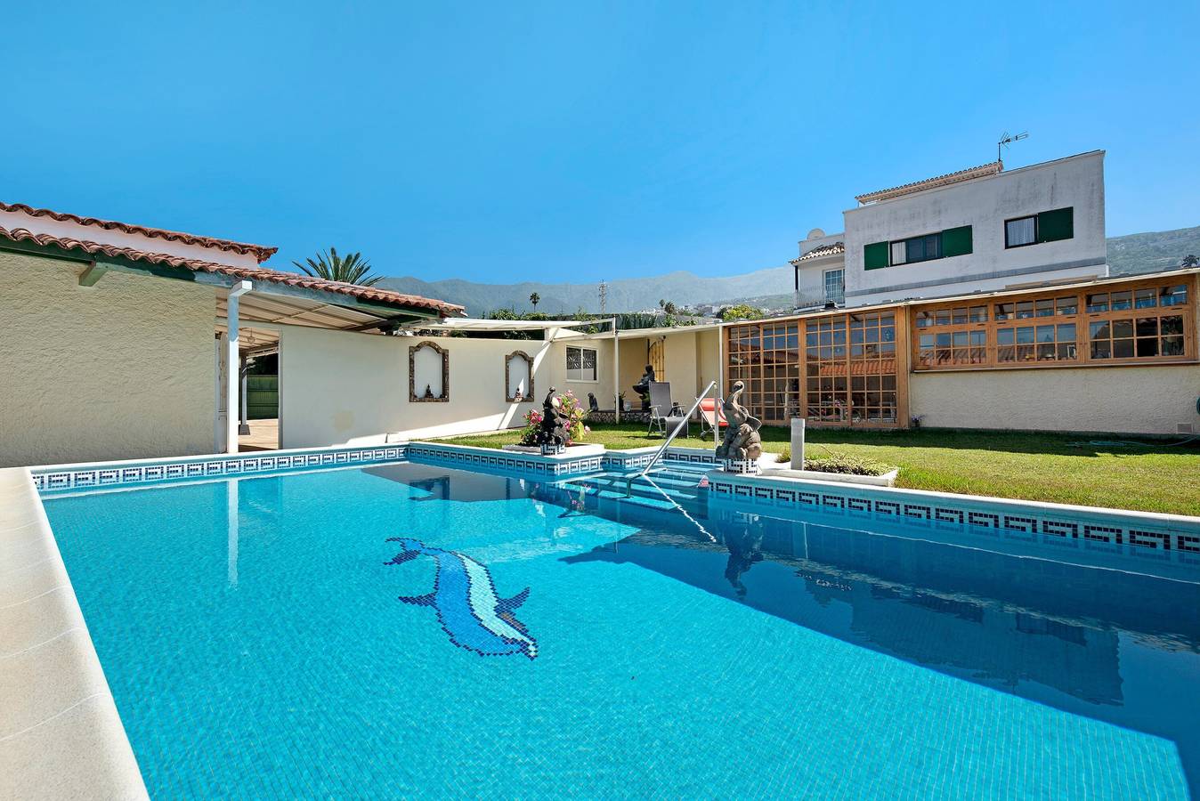 Ferienunterkunft "V Vacacional con Encanto la Orotava" mit Meerblick, Pool & Wlan in El Monturrio, La Orotava