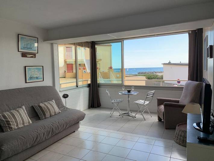 Ferienwohnung für 3 Personen, mit Ausblick in Frontignan