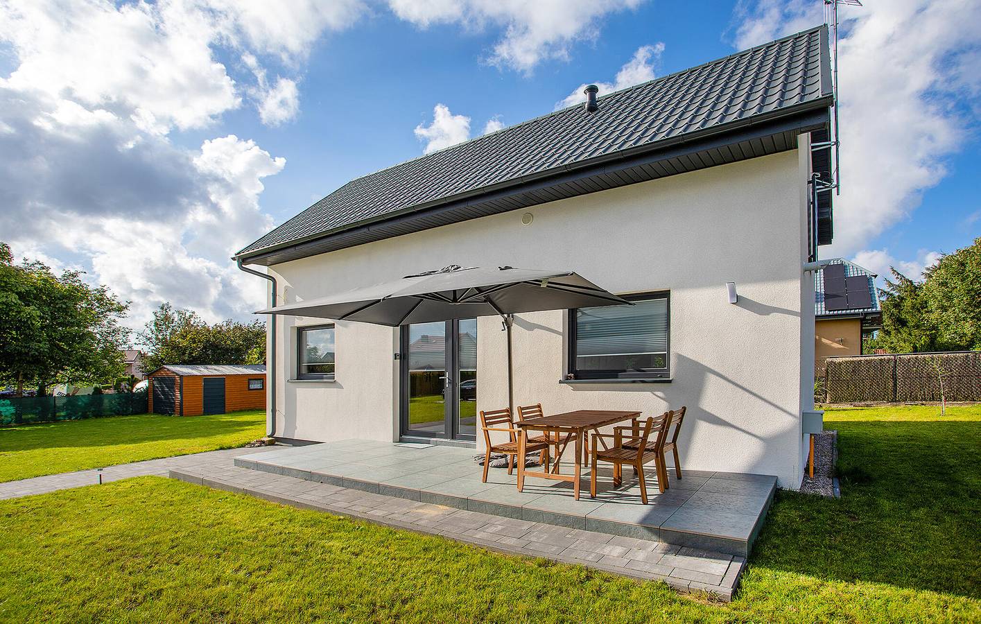 Ferienhaus für 6 Personen mit Terrasse in Krokowa