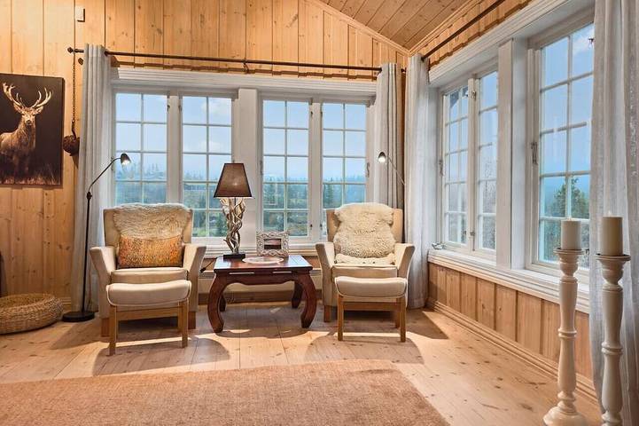 Blockhütte für 13 Personen, mit Sauna und Balkon - 1