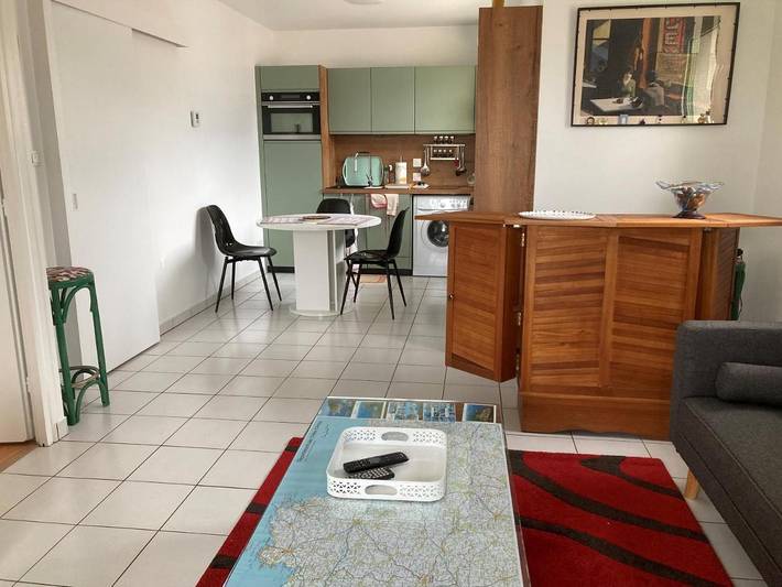 Appartement de vacances pour 3 personnes, avec Balcon ainsi que Terrasse et Vue