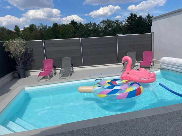 Maison de vacances pour 7 personnes, avec Jacuzzi ainsi que Terrasse et Piscine