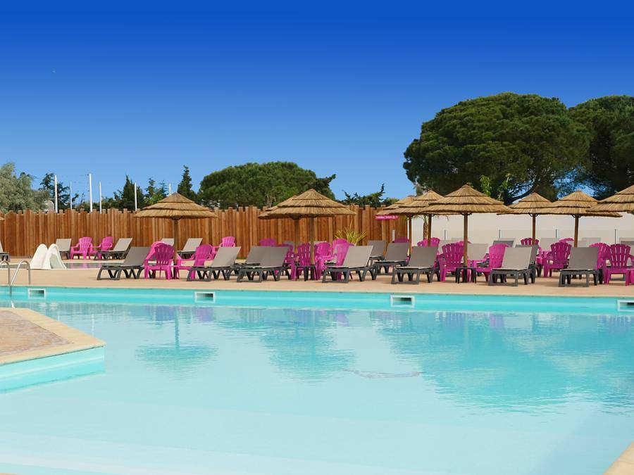 Camping Les Flamants Roses - Mobilheim 6 personen - Cottage 3 Zimmer 4/6 Personen Klimatisiert + Tv in Saint-Nazaire (Pyrénées-Orientales), Côte d'Améthyste