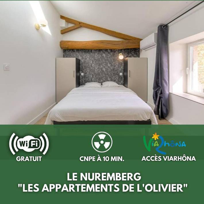 Gîte pour 2 personnes, avec vue et terrasse à Loyettes