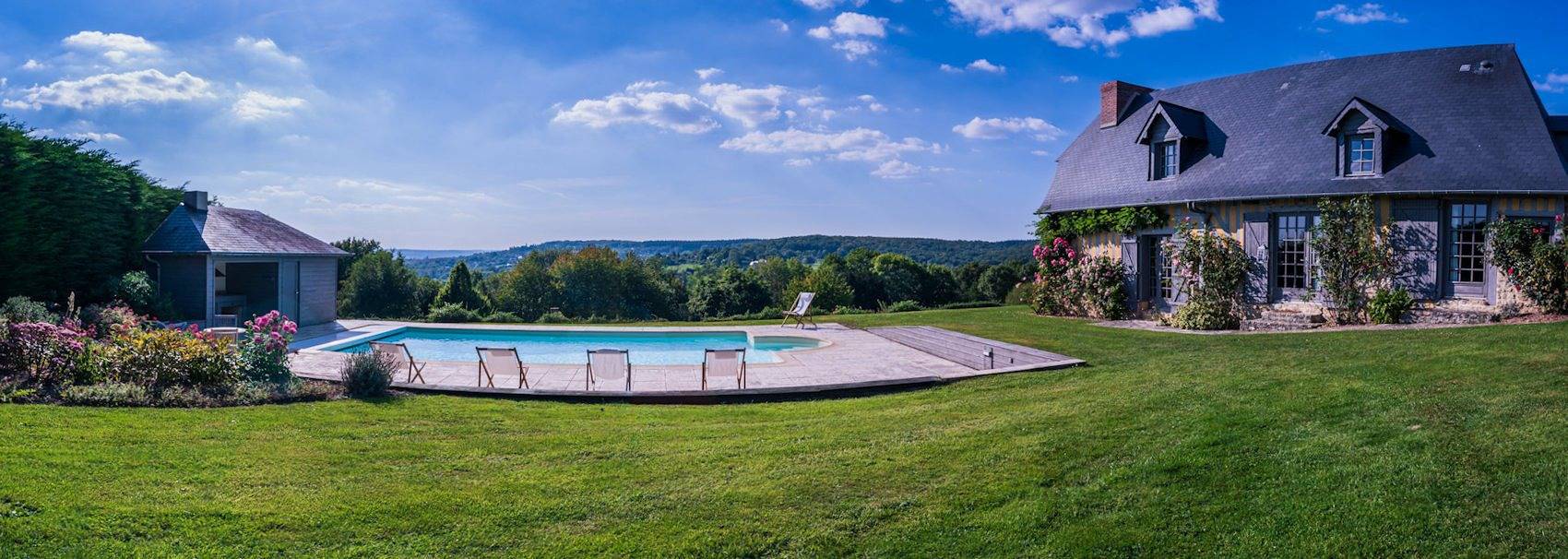 Auge Horizon : chambres d'hôtes avec terrasses privées - Chambre 2 in Saint-Benoît-d'Hébertot, Région de Lisieux