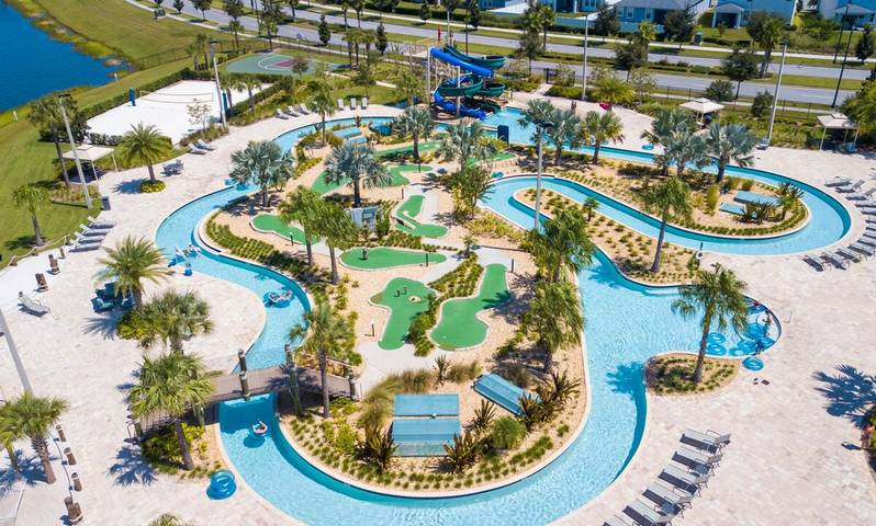 Apartamento de vacaciones para 5 personas, con piscina y jardín además de vistas al lago y terraza en Florida