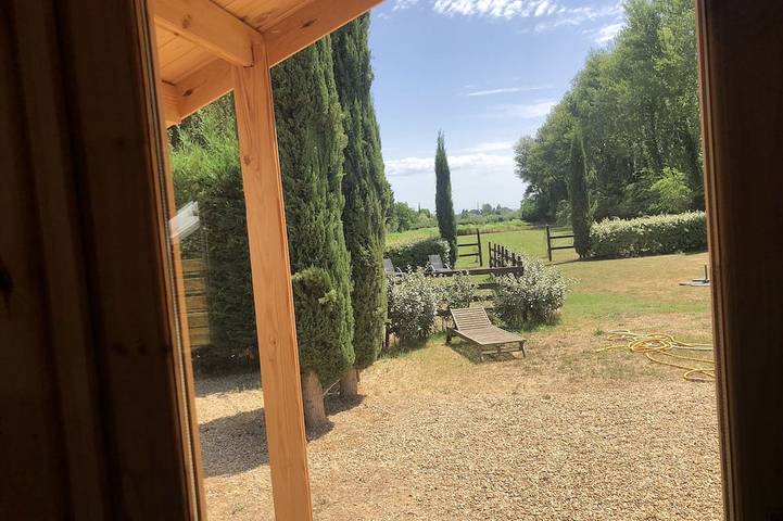 Chalet pour 3 personnes, avec terrasse et jardin, animaux acceptés - 1