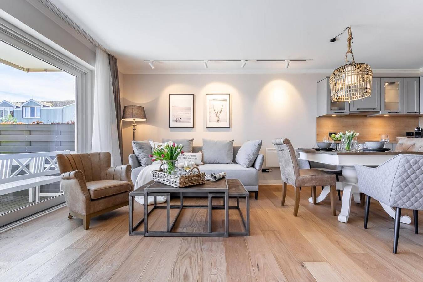 Ganze Wohnung, Apartment 'Strandperle' mit Meerblick, privater Terrasse und Wlan in Glücksburg, Flensburger Förde