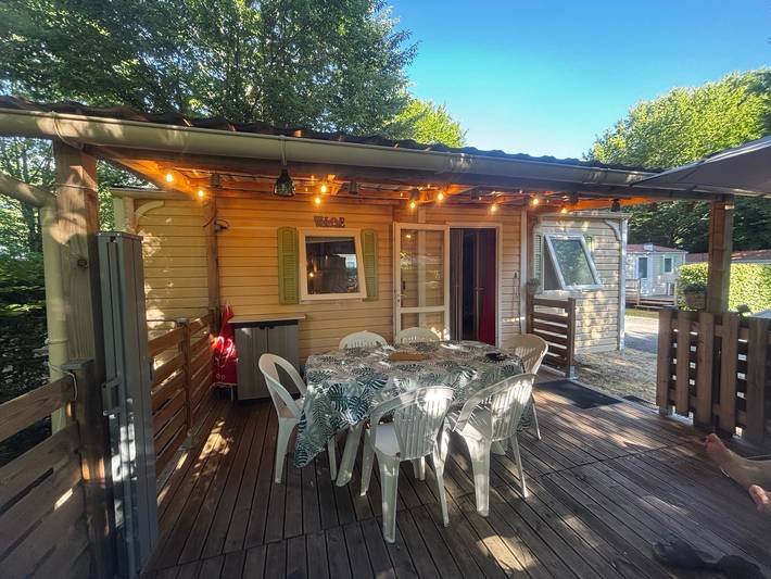 Mobil home pour 6 personnes, avec terrasse et piscine, animaux acceptés - 1