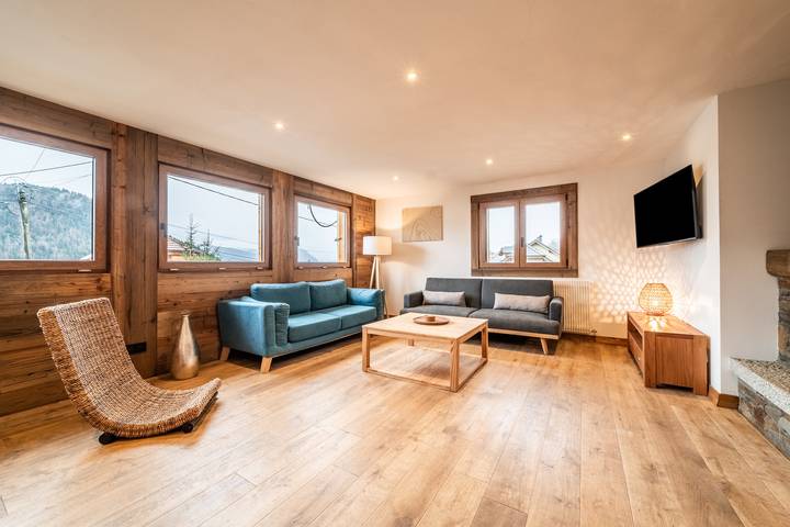 Chalet pour 7 personnes, avec jardin et balcon, animaux acceptés en Haute-Savoie - 2