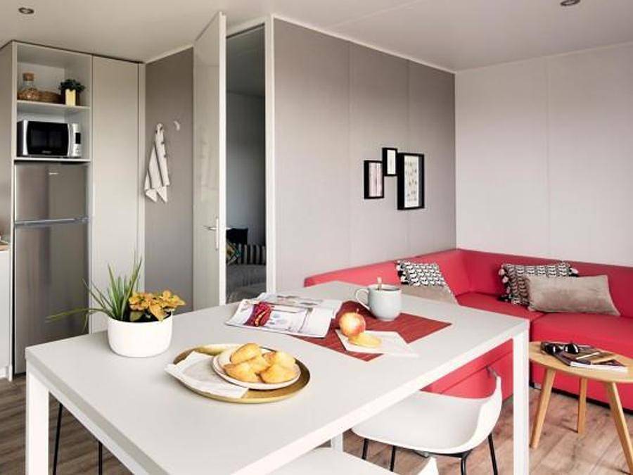 Camping Domaine de l'Orangerie de Lanniron   - Mobile home 4 persons - Sunêlia Prestige Escapade 2 Bedrooms in Quimper, Quimper region