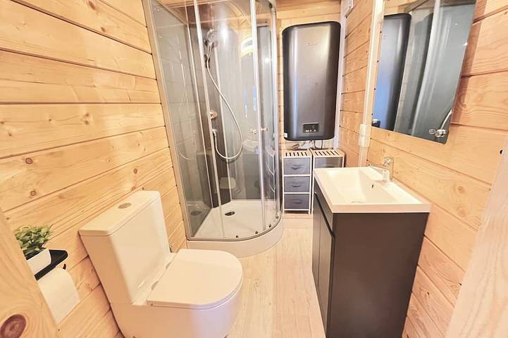 Blockhütte für 2 Personen, mit Whirlpool in Brandenburg - 3