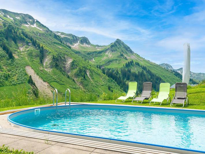 Ferienwohnung für 2 Personen, mit Balkon und Terrasse sowie Garten und Pool in Damüls - 3