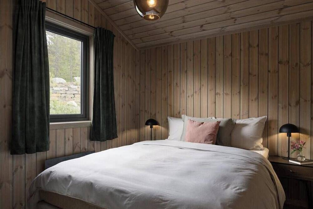 Neu gebaute Hütte bei Norefjell mit Bergpanorama in Norefjell, Krødsherad