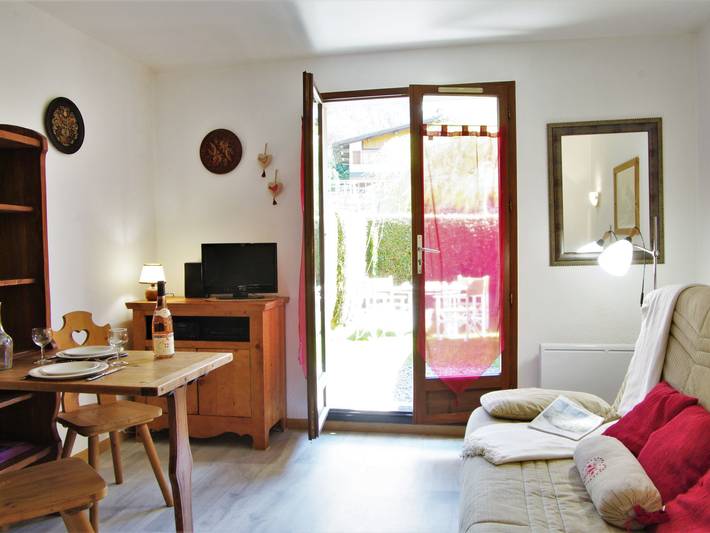 Location de vacances pour 3 personnes, avec Terrasse à Les Houches