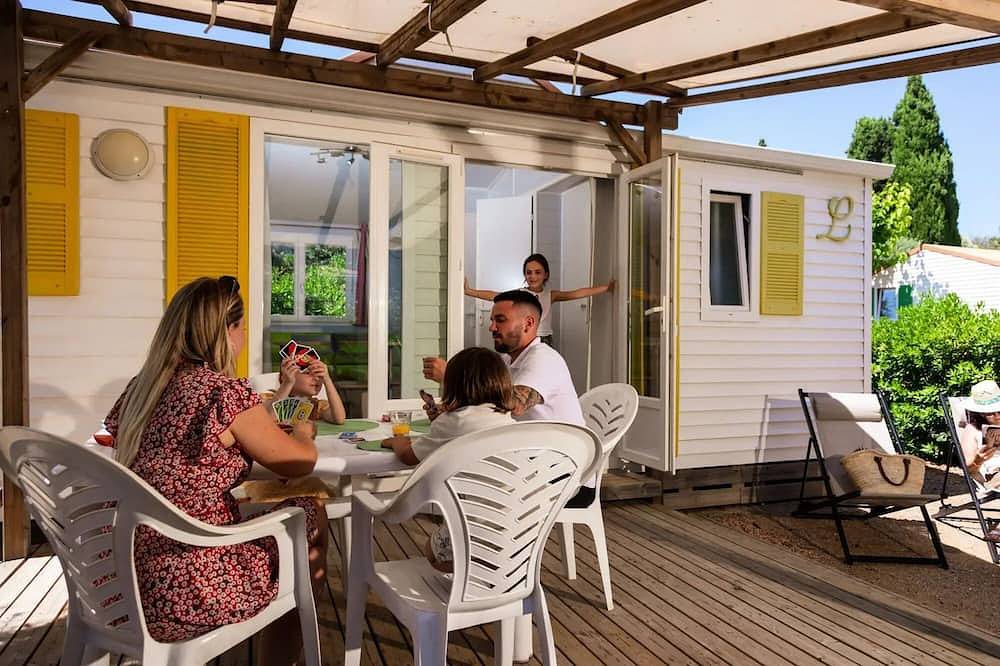 Domaine Sainte Veziane *** - Mobilheim Komfort 3 Zimmer 4/6 Personen in Bessan, Mittelmeerküste (Frankreich)