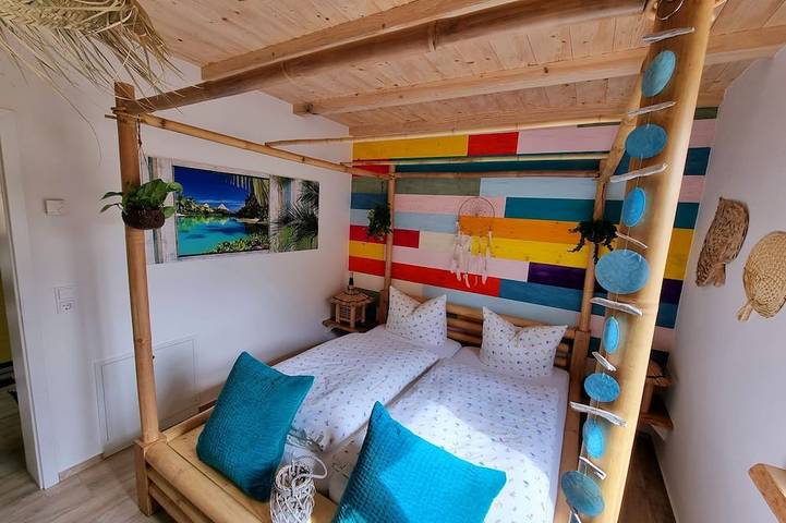 Ganze Wohnung, Ferienwohnung Tiki-Beach, karibisches Flair in der Oberlausitz in Malschwitz, Oberlausitz-Niederschlesien