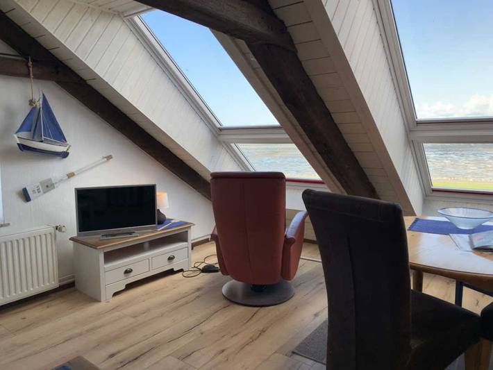 Ferienwohnung für 4 Personen, mit Ausblick und Terrasse in Nordstrand