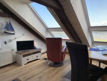 Ferienwohnung für 4 Personen, mit Terrasse und Ausblick in Nordstrand