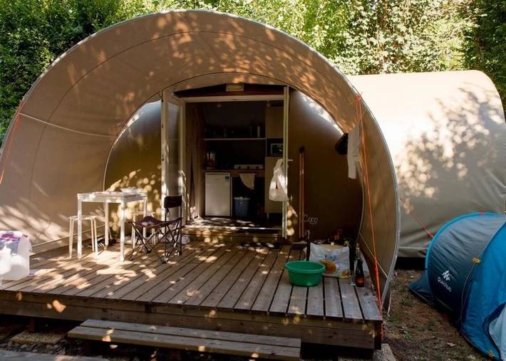 Mobil home pour 4 personnes, avec bassin pour enfant à Tamniès - 2