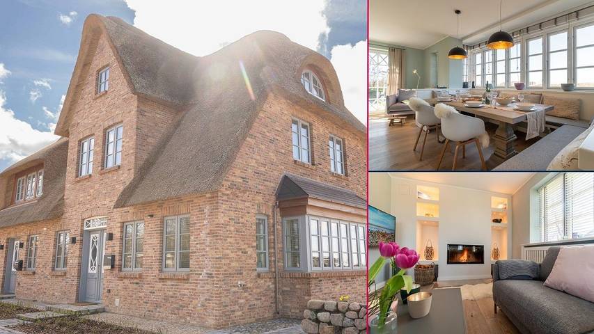 Ferienhaus für 6 Personen, mit Sauna und Terrasse sowie Garten in Borgsum