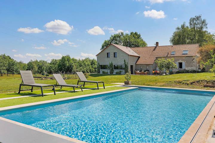 Gîte pour 8 personnes, avec Jardin