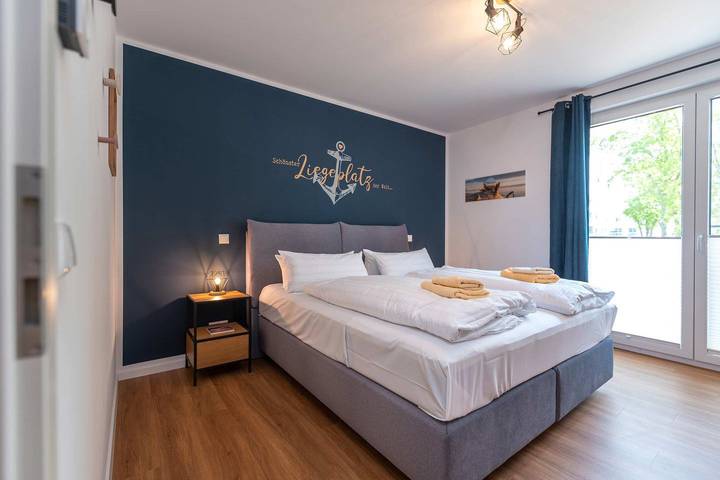 Ganze Wohnung, Ferienwohnung „Haffhafen“ mit Sauna & Balkon am Stettiner Haff in Zirchow in Zirchow, Usedom
