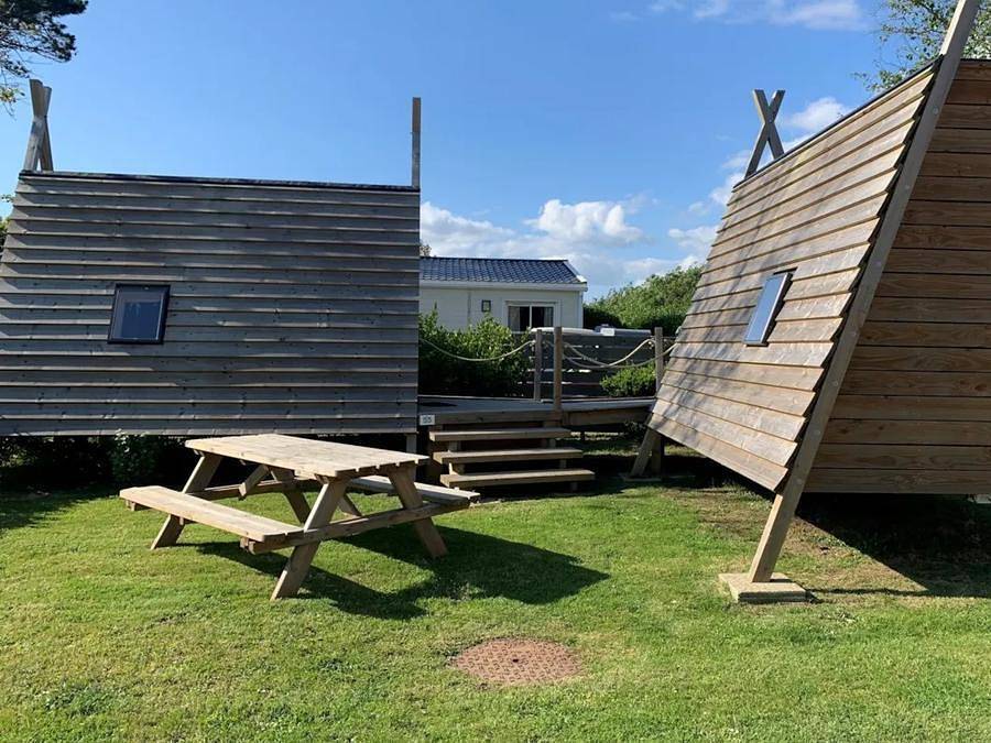 Camping Kerlaz - Einzigartig 2 personen - Cabane Tipi 2 (ohne eigene Sanitäranlagen) - 12m² - 1 Schlafzimmer in Tréguennec, Côte de Cornouaille