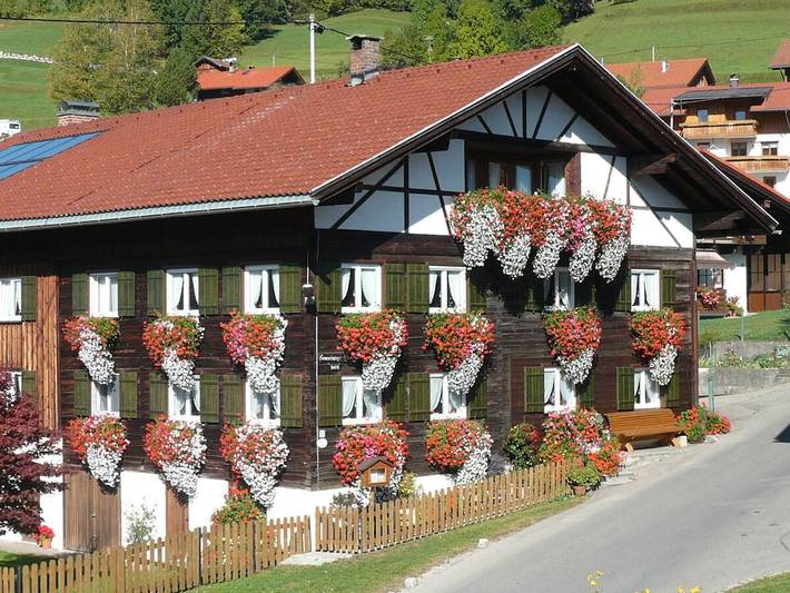 Ferienhaus für 2 Personen, mit Balkon und Garten in Bad Hindelang