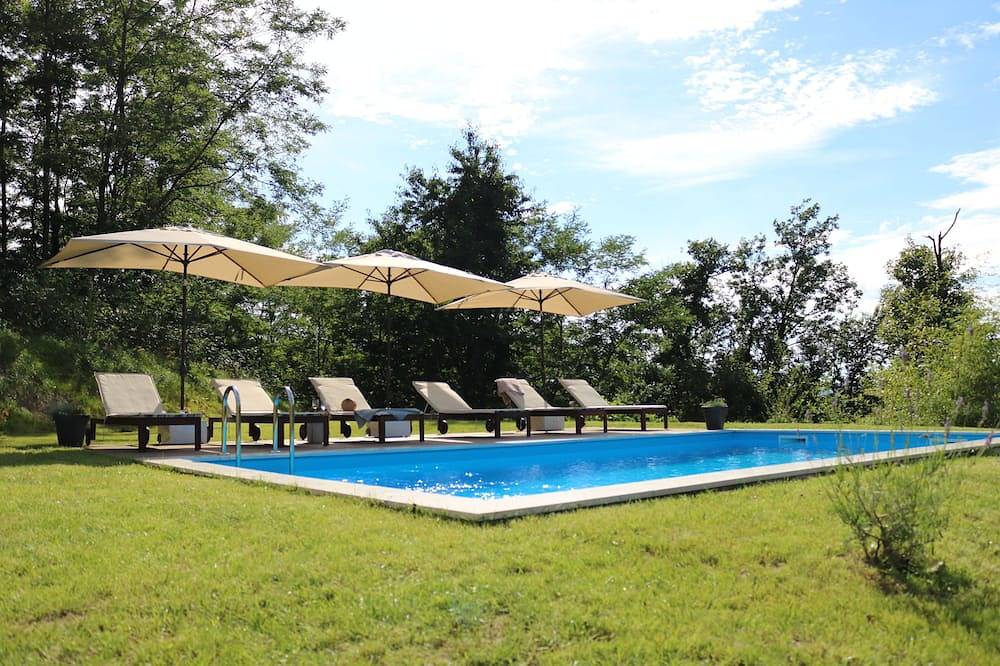 *** 4 Zi Villa auf den Hügeln von Ivancica - privater Pool, Whirlpool, große Terrasse + Aussicht in Varazdin