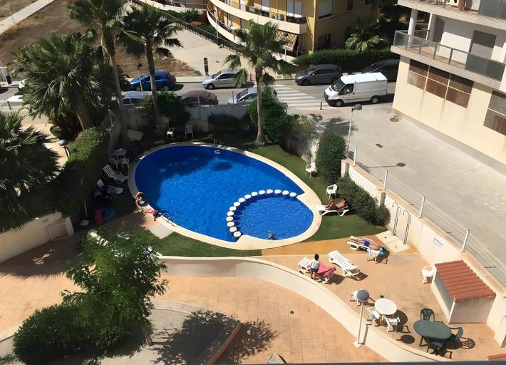 Ferienwohnung für 4 Personen, mit Kinderpool und Garten in Moraira