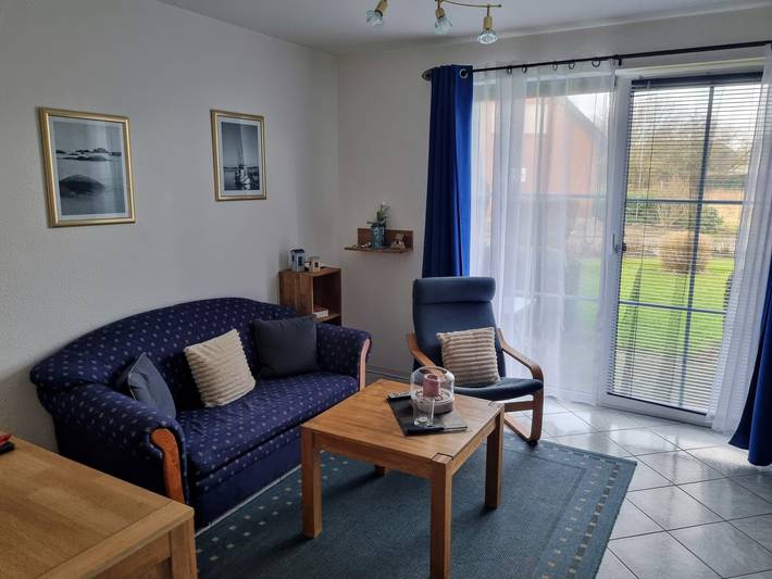 Ferienwohnung für 3 Personen, mit Terrasse und Garten an der Wurster Nordseeküste