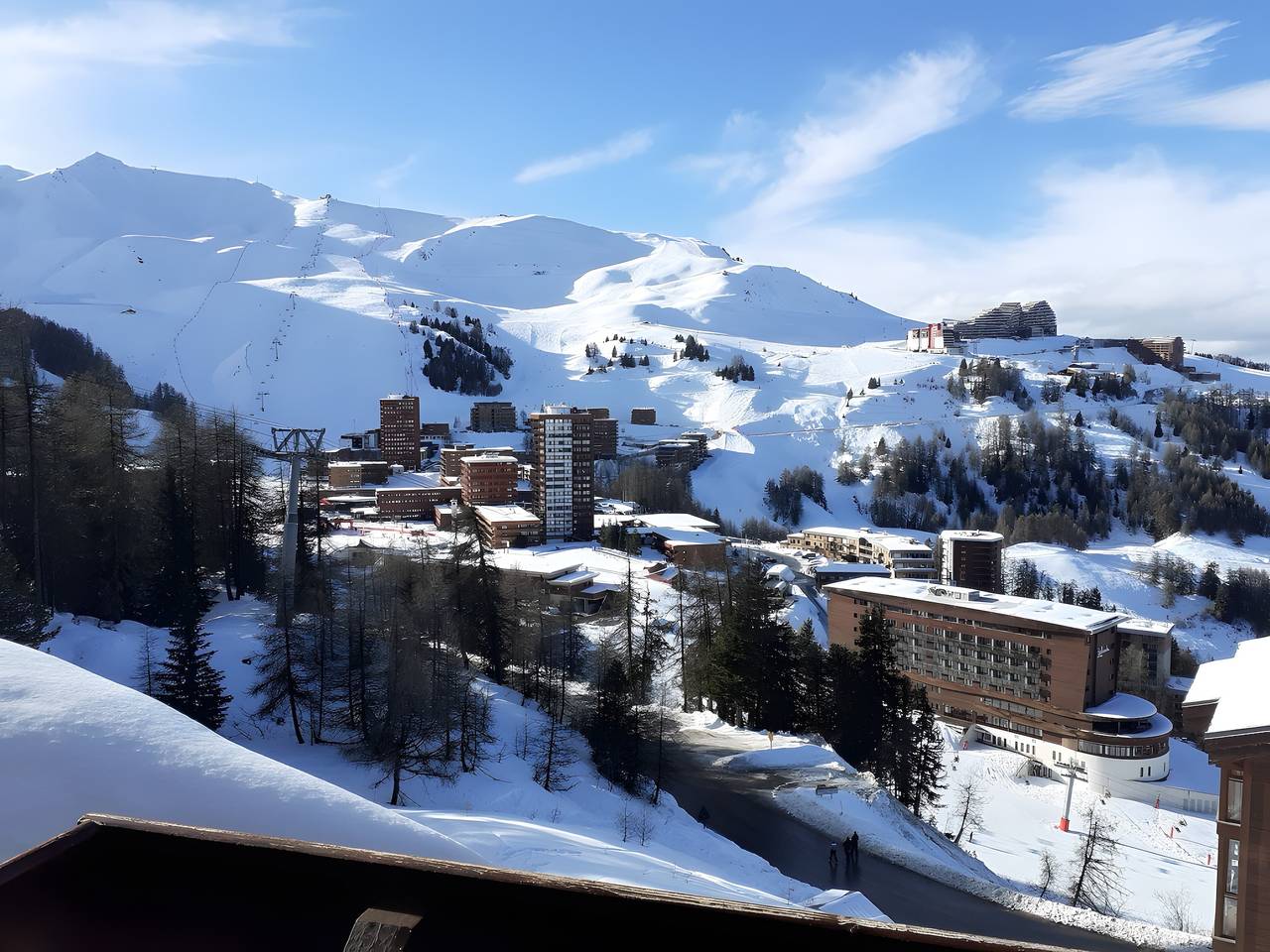 Ganze Wohnung, Appartement „Résidence Aspen“ in den Alpen mit Bergblick auf das Mont-Blanc-Massiv in Plagne Villages, La Plagne-Tarentaise