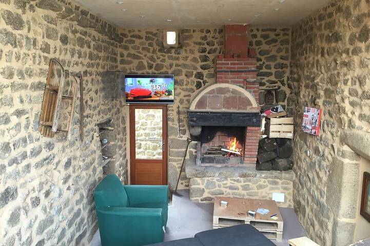 Maison de vacances pour 7 personnes, avec jacuzzi et balcon à Préaux