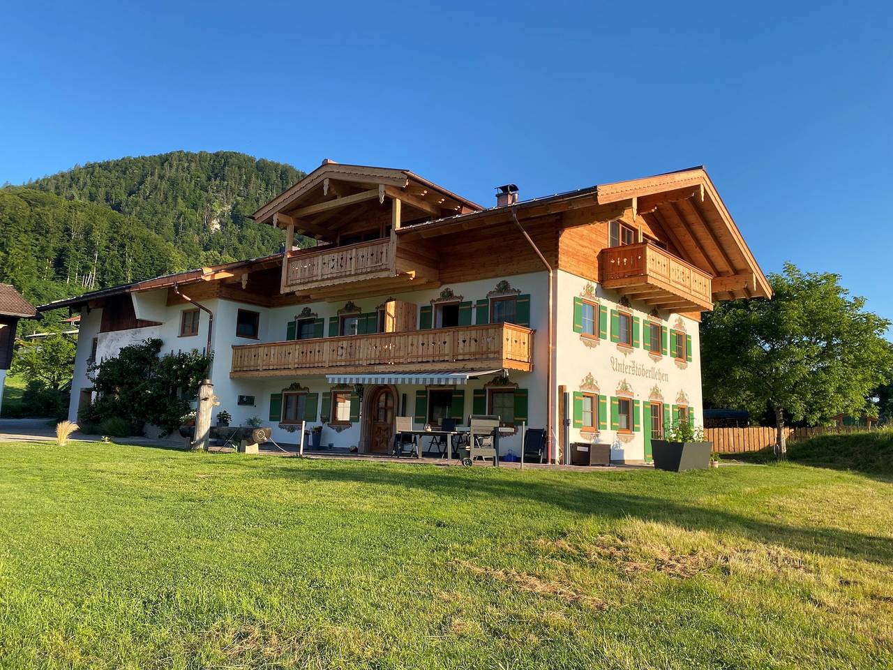 Ganze Ferienwohnung, Haus Unterstöberl - Ferienwohnung Watzmann 40qm, 1-2 Personen, 1 Schlafzimmer, Wohnküche, Bad/Wc, in Bischofswiesen, Berchtesgadener Alpen