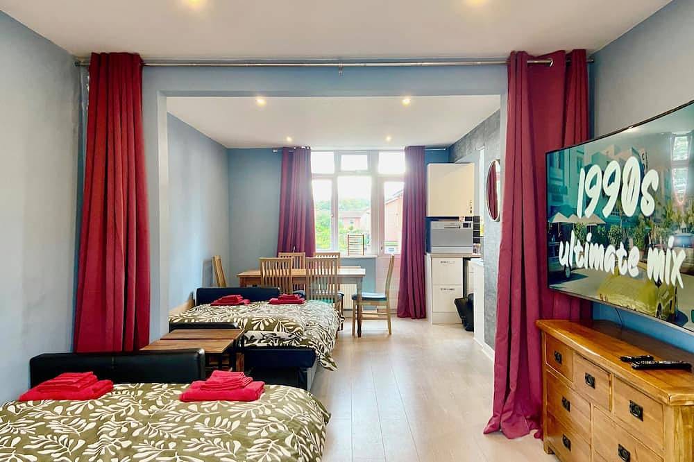 Entire apartment, Immaculate hi-spec apartment, sleeps 6. Free wifi, secure garden, free parking. in Stafford, Staffordshire