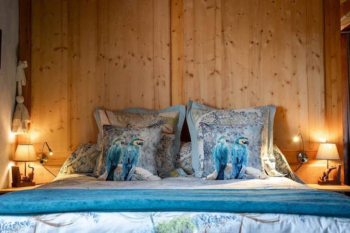 Doppelzimmer-Exklusiv-Ensuite-Bergblick-Suite de charme in Orbey, Regionaler Naturpark Belchen der Vogesen